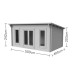Mendip 5m x 4m Double Glazed Log Cabin